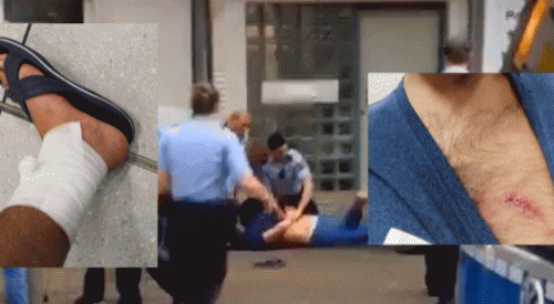 Almanya'da bir Türk'e polis köpeği ile şiddet