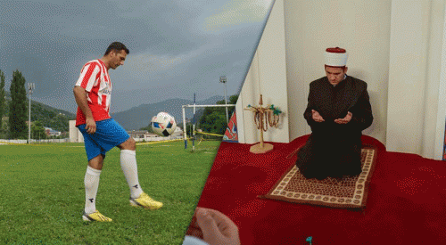 Bosna'nın 'cübbeli' futbolcusu