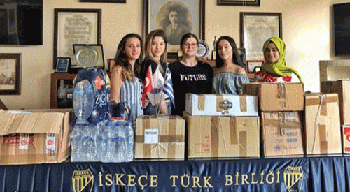 İTB Gençlik Kolu topladığı yardım malzemelerini Atina'ya ulaştırdı