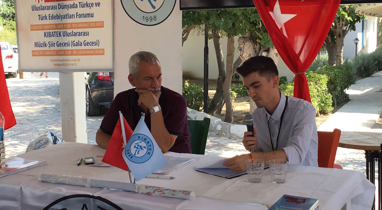 ‘Düşkıran’ın yazarı soydaş Ramadan Hacıahmet 14. KIBATEK Buluşması’na katıldı