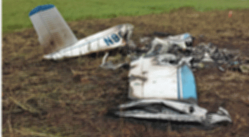 Yunanistan'da askeri eğitim uçağı düştü