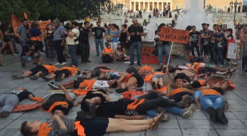 AB'nin göçmen politikaları Atina'da protesto edildi