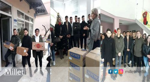 Celal Bayar Azınlık Lisesi öğrencilerden anlamlı ziyaret
