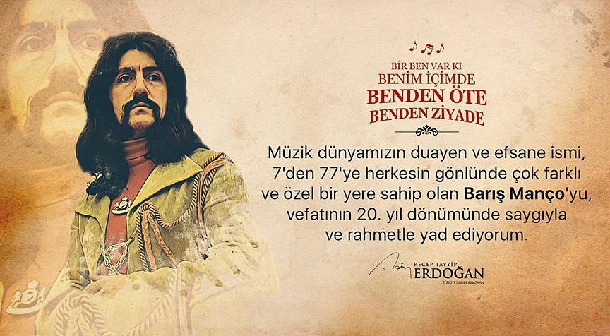 Herkesin sevgilisi Barış Manço unutulmadı