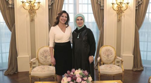 Emine Erdoğan, Baziana'yı kabul etti