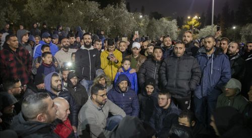 Filistinlilerden Mescid-i Aksa nöbeti