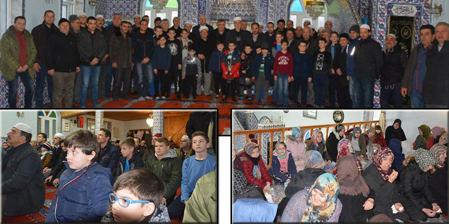 Çocuklar sabah namazını Delinasufköy’de kıldı