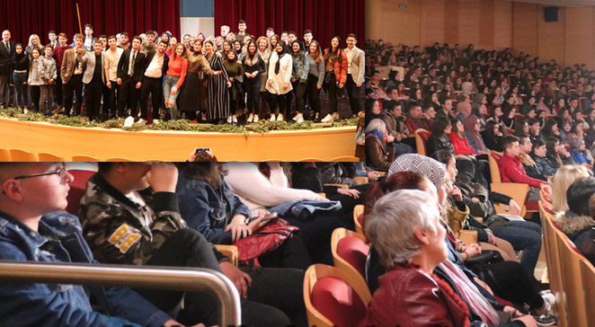 Celal Bayar Ortaokulu ve Lisesi öğrencilerinden tiyatro şöleni