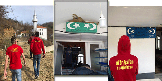ultrAslan Yunanistan'dan Ayvacık köyüne anlamlı hediye