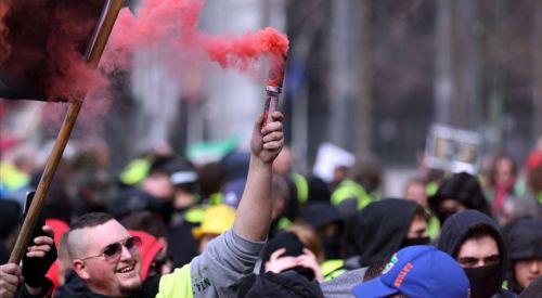 Brüksel'de iklim protestosu