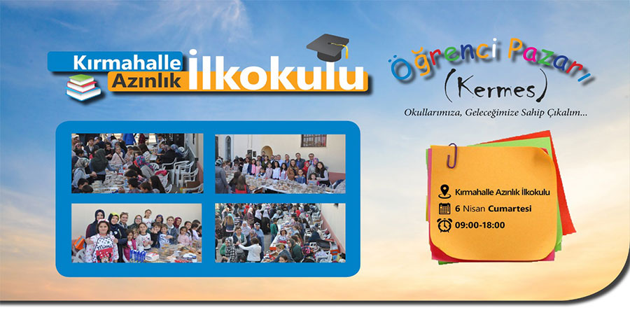 Kırmahalle Azınlık İlkokulu öğrencileri kermes düzenliyor
