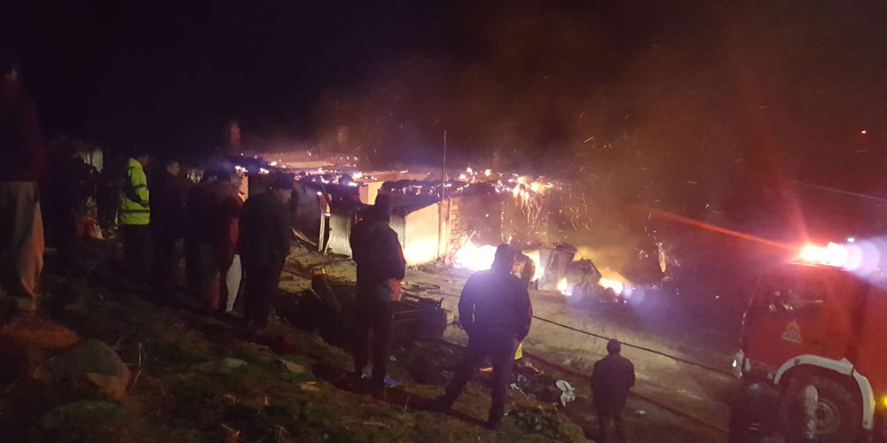 Rodop ilinde Aşağı Bayır’da bir ev yangında kül oldu