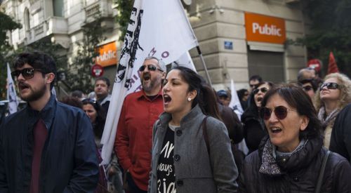 Yunanistan'da öğretmenler grevde