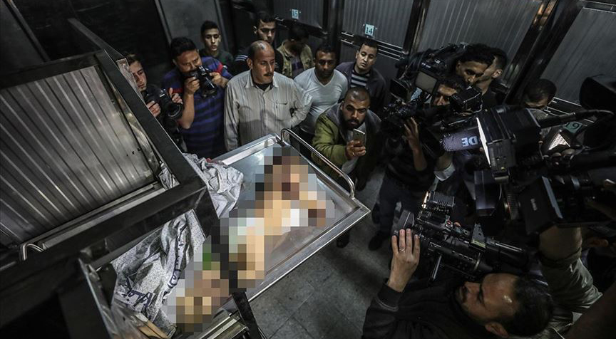 İsrail'in Gazze saldırılarında Filistinli bir bebek şehit oldu