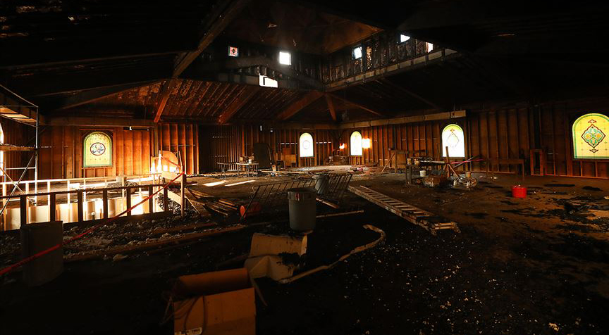 ABD'deki Diyanet Camisi'nde kundaklama sonrası ilk cuma