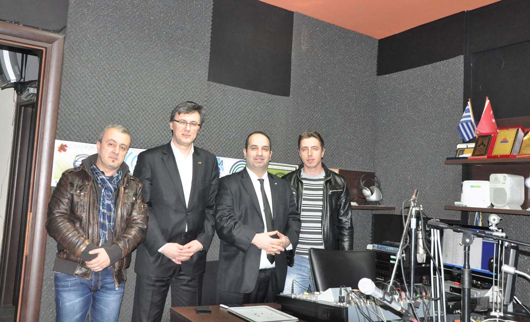 DEB ve ABTTF başkanlarından Çınar FM’e ziyaret