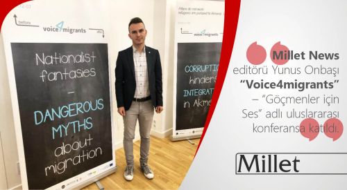 Millet News Litvanya’da “Göçmenler için Ses” adlı uluslararası konferansa katıldı