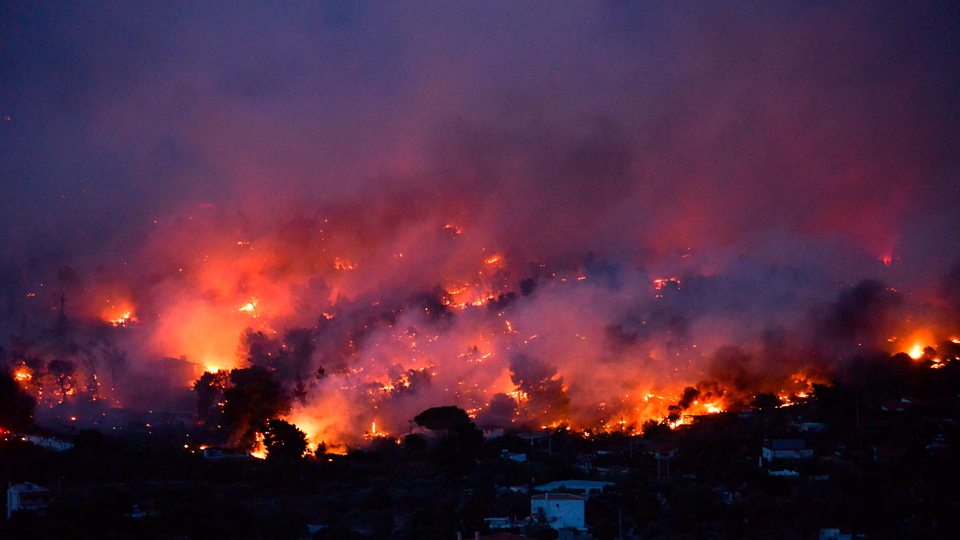 Yunanistan'da yangın: 1 ölü