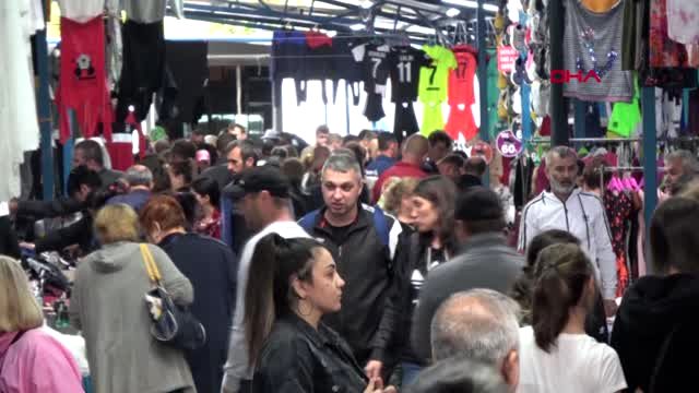 Edirne'nin 'Ulus Pazarı'na Yunan ve Bulgar turist akını