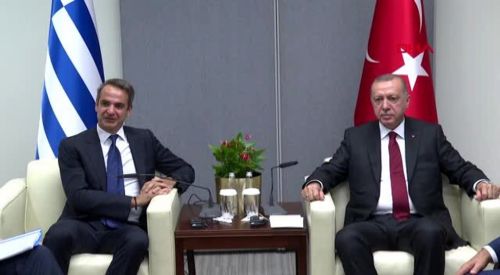 Başbakan Miçotakis, Cumhurbaşkanı Erdoğan ile görüştü
