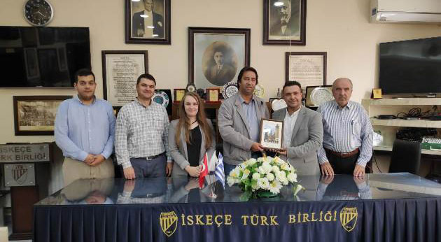 Gümülcine Türk Gençler Birliği’nden kardeş dernek İskeçe Türk Birliği’ne ziyaret