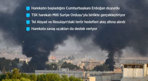 Türkiye'nin Barış Pınarı Harekatı başladı: Terör hedefleri imha ediliyor