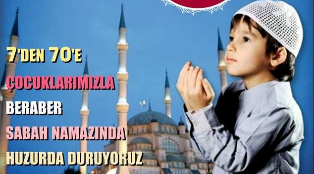 "Çocuğunu al sabah namazına gel" programı tekrar başlıyor