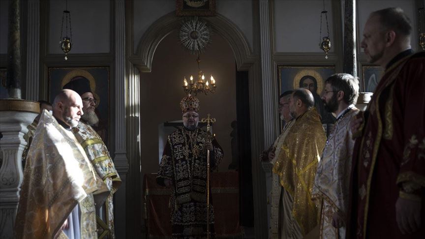 Edirne'deki Sveti Georgi Kilisesi'nde Noel Ayini düzenlendi