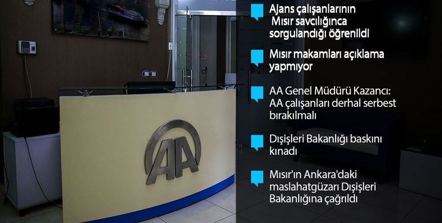 Mısır polisi AA Kahire ofisini basarak çalışanı gözaltına aldı