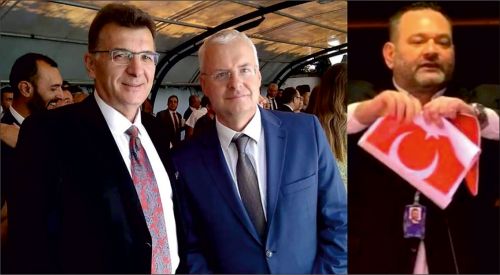 Burhan BARAN ve İlhan AHMET Türk bayrağını yırtan Lagos'u kınadı