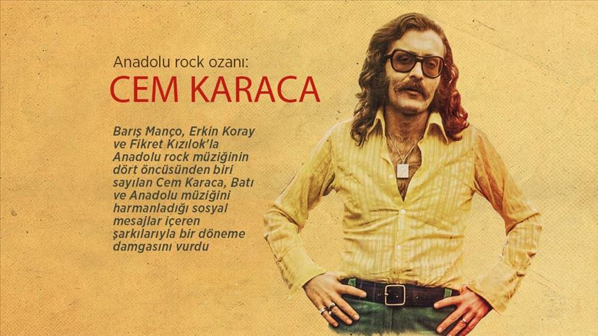 Anadolu rock ozanı: Cem Karaca