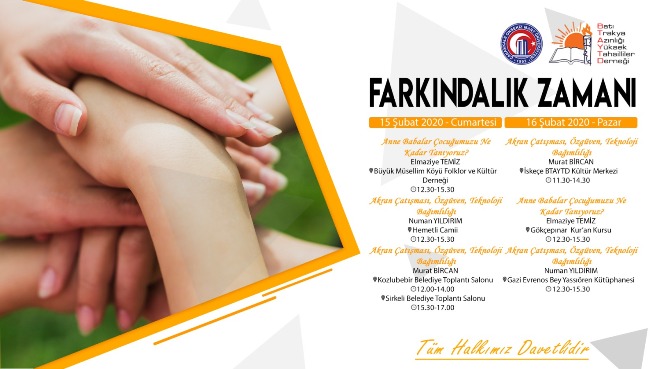 BTAYTD ve ÇOMÜ'den "Farkındalık Zamanı" konulu etkinlik