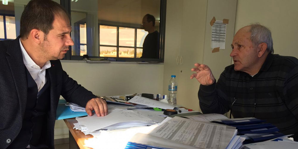 Ahmet İbram, çiftçilerin zararları için Panagos'la görüştü