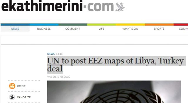 Kathimerini: Doğu Akdeniz'de kazanan Türkiye oldu