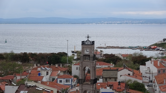 Bozcaada'daki tarihi kilisenin çan kulesi restore edildi