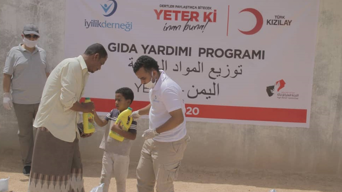 Türk Kızılayın Yemen'de gıda yardımları devam ediyor