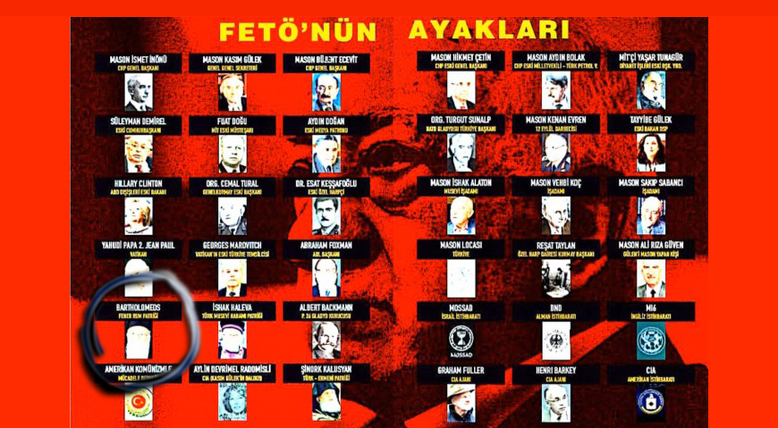Patrikhane ve Yunanistan'dan 'FETÖ'nün ayakları'na tepki