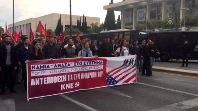 Atina ve Selanik'te George Floyd için gösteri düzenlendi