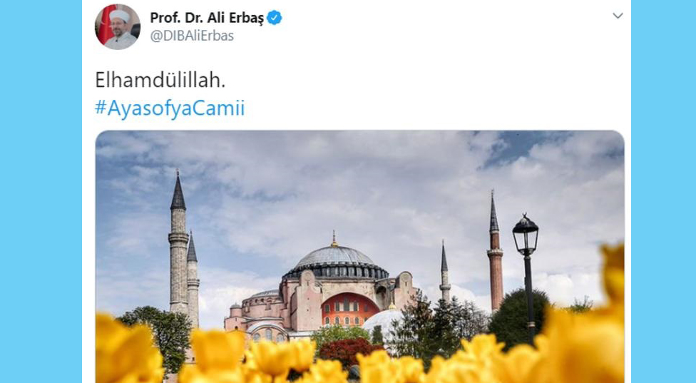 'Ayasofya Camii asli hüviyetine kavuşup yeniden müminlerle buluştu'