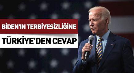 Joe Biden'in sözlerine Türkiye'den tepki yağıyor