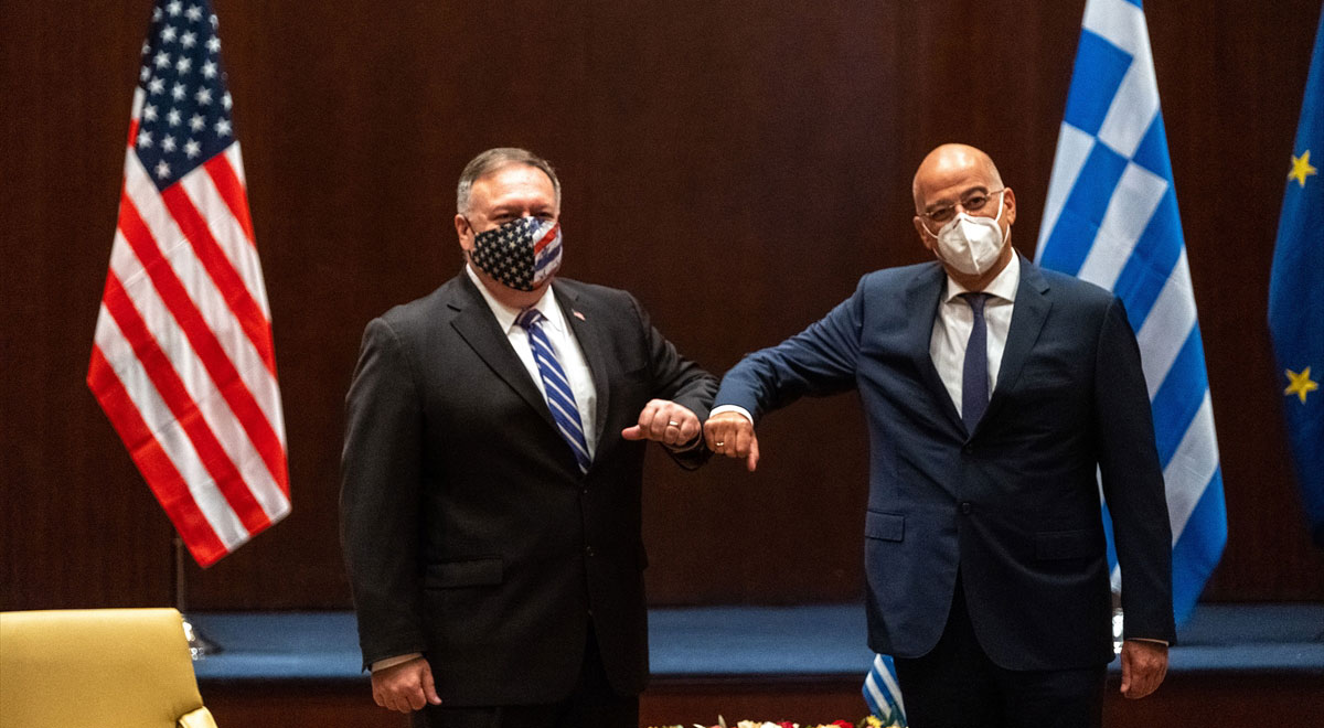 Dendias Selanik'te Pompeo ile görüştü