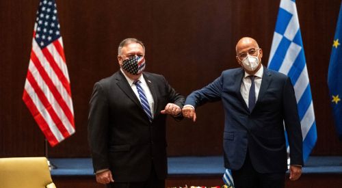 Dendias Selanik'te Pompeo ile görüştü