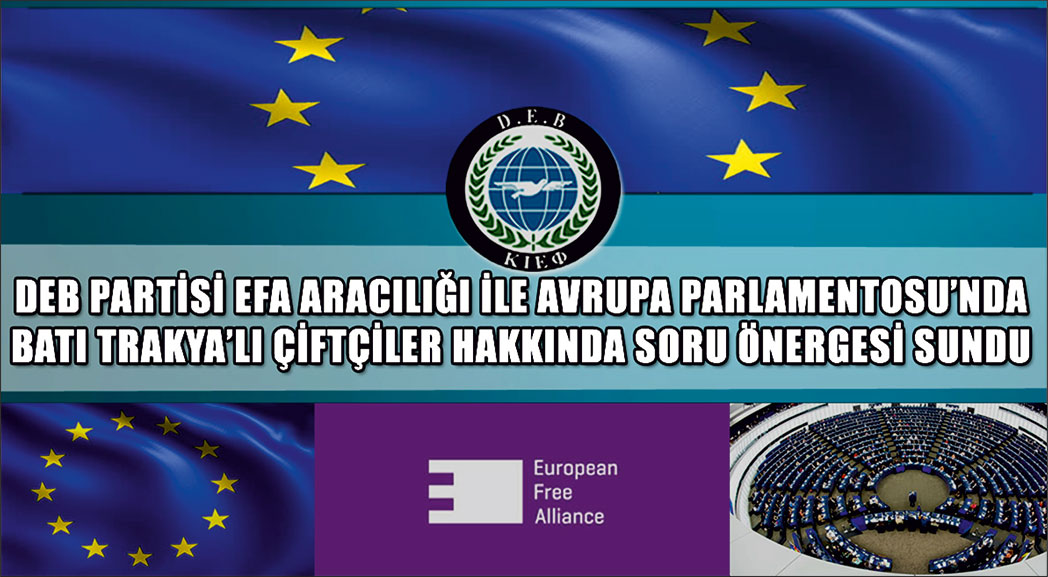 DEB Partisinden AP'ye Batı Trakyalı çiftçiler için soru önergesi