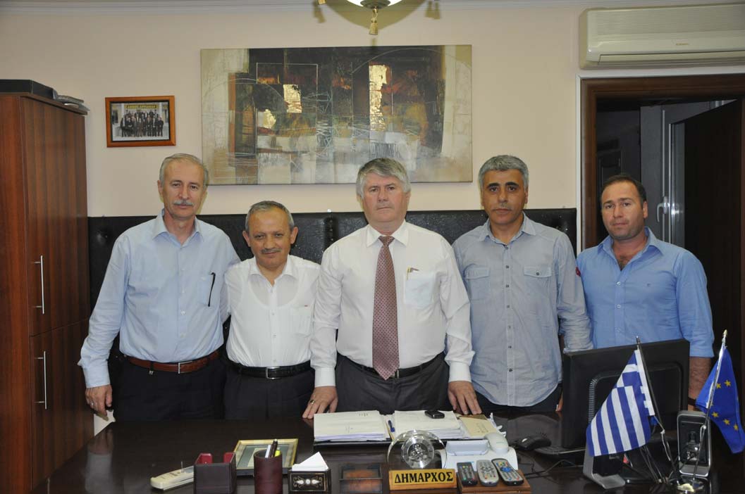 Kırklareli Üniversitesi Rektörü Prof. Dr. Mustafa Aykaç Kozlukebir Belediye Başkanı İbrahim Şerif’i ziyaret etti