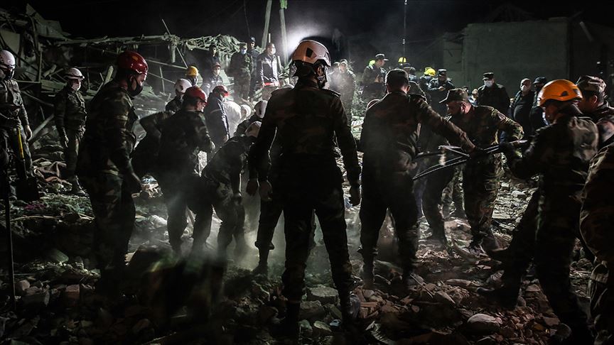 Ermenistan'ın saldırılarında 65 sivil yaşamını yitirdi, 297 kişi yaralandı