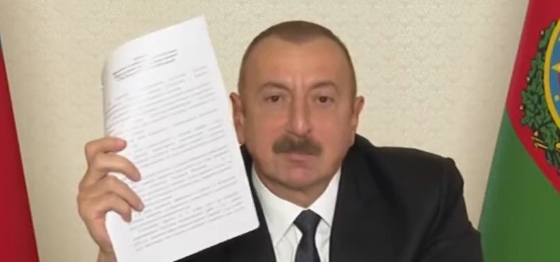 Azerbaycan Cumhurbaşkanı Aliyev: Bu anlaşma bizim şanlı zaferimizdir