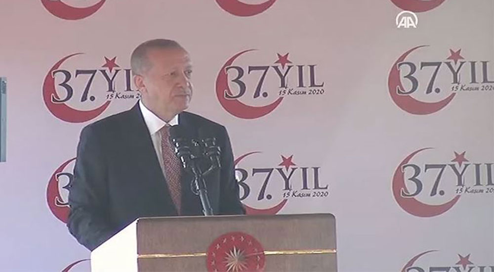 Cumhurbaşkanı Erdoğan, KKTC'nin kuruluş yıl dönümüne katıldı