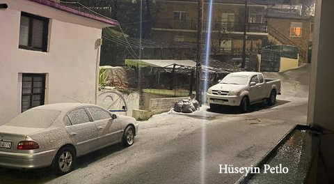 Batı Trakya'nın dağları beyaza büründü