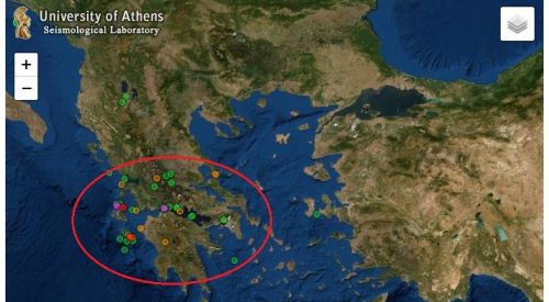 Yunanistan'da deprem