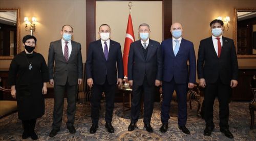 Akar ve Çavuşoğlu, Ahıska ve Gagauz Türkleri ile bir araya geldi